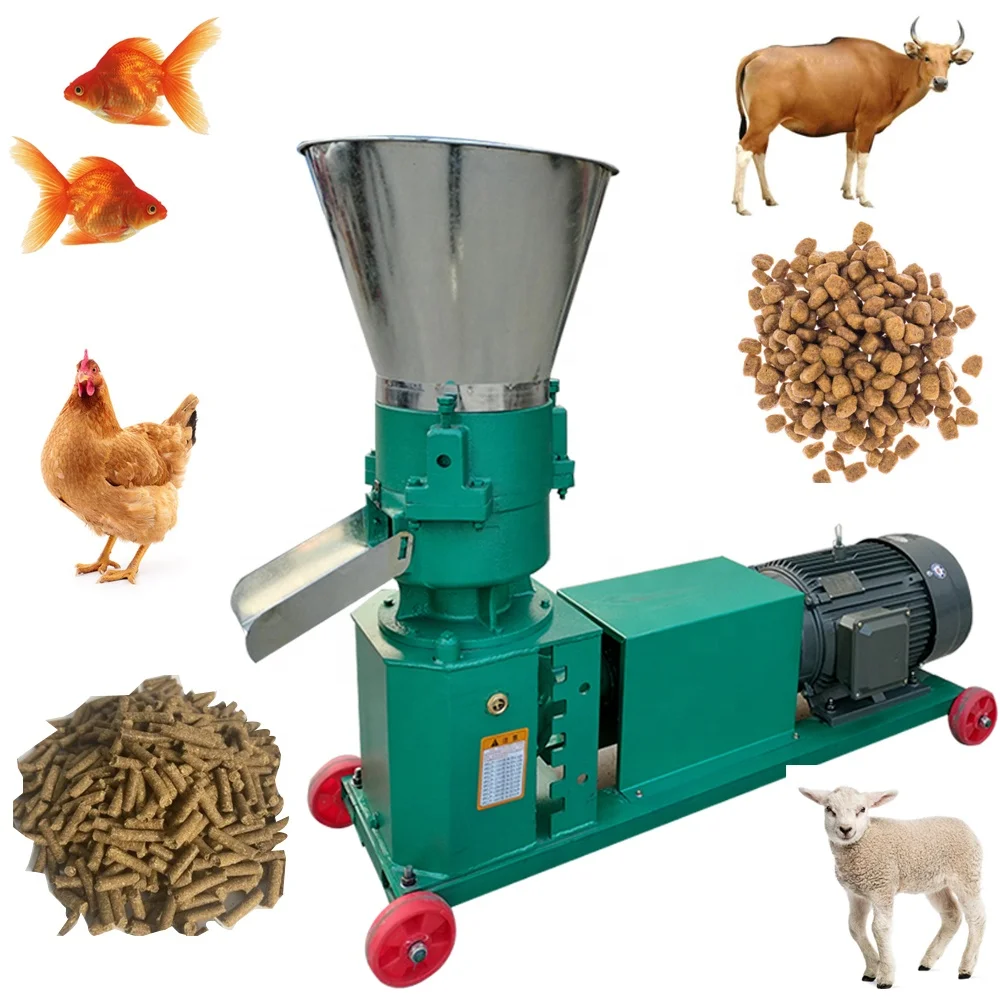 Animal Diesel Feed Making Machine Cattle Fish Cow Pig Chicken Poultry Feed Pellet Machine Feed Processing Machines