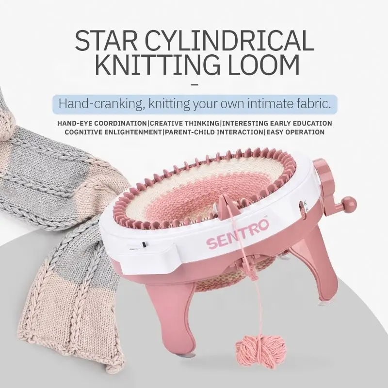 Kids Weaving Machine Toy Star 48 Needle Cylinder Knitting Machine with Certificate