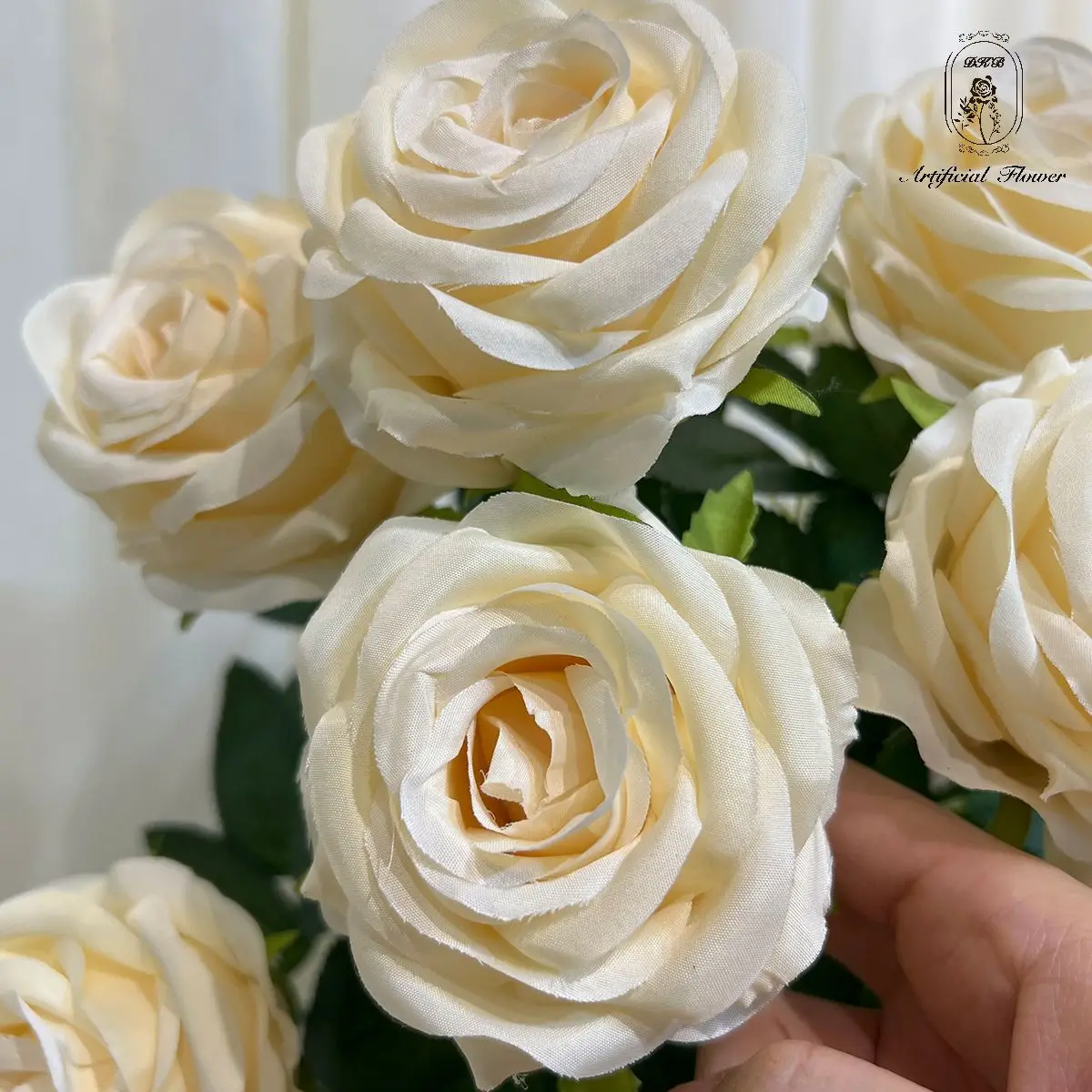 DKB Высокое качество шелк 9 головок Роза пучок Искусственные цветы Индивидуальные свадебные украшения цветы свадьба свадебный Холдинг Цветы