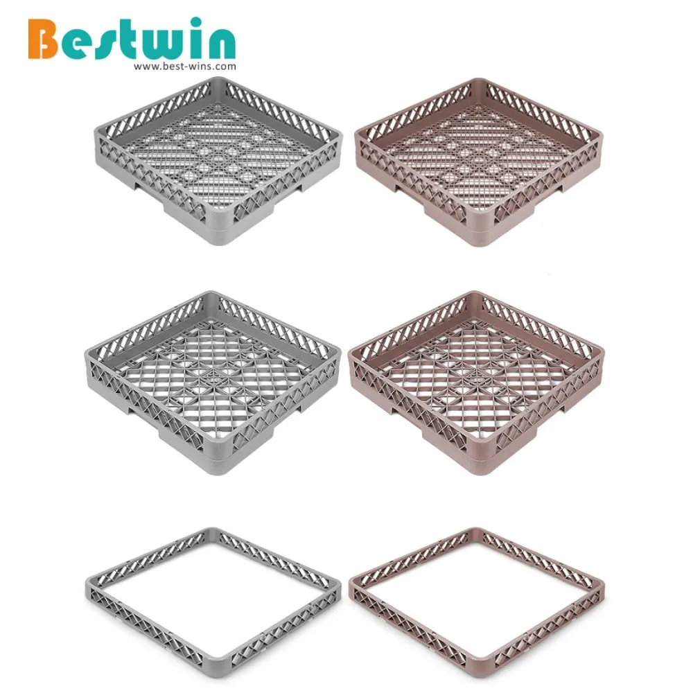 Plastic Commercial Dishwasher Drying Tray Bowl Cup Glass Storage Basket Rack