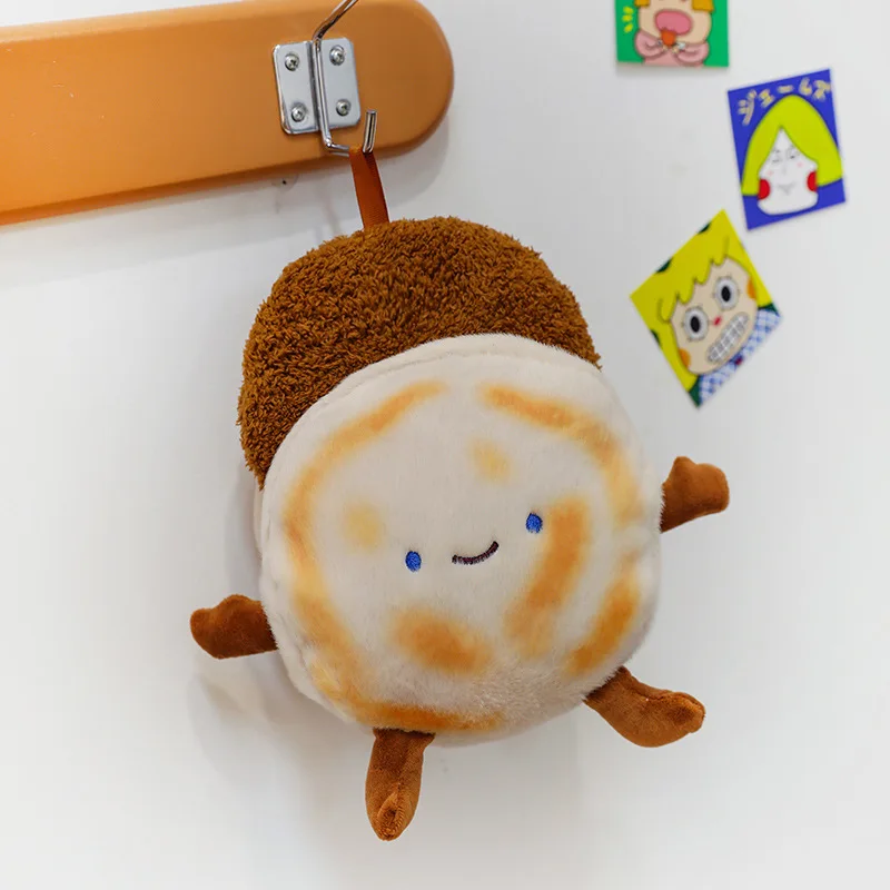 New creative funny baoding roujiamo fire plush toy bread shape soft doll children gift cute doll hug plush toy