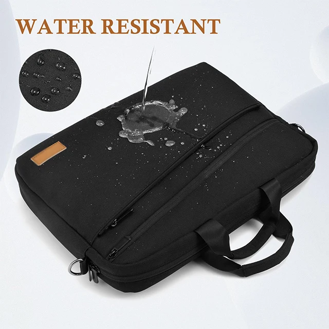 BSCI Classic Business Bag Men Large Capacity Water Resistant Expandable Laptop Tote Handbag Shoulder Carrying Canvas Travel