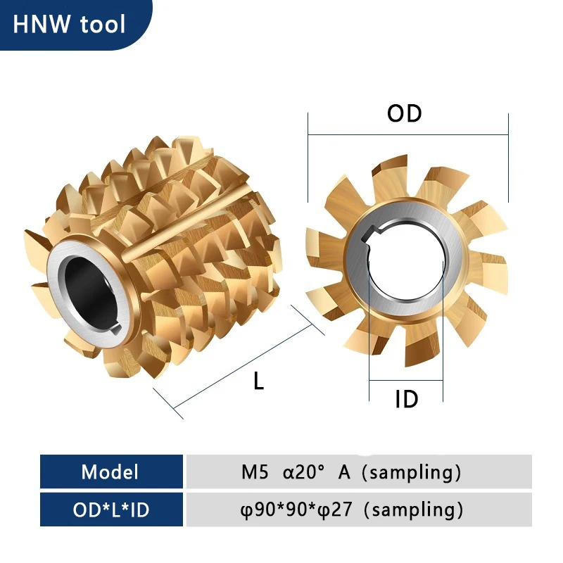 OEM Insert Finishing Hob Involute Gear Hob Rod/ Hole/Inlaid Alloy/Welded Type
