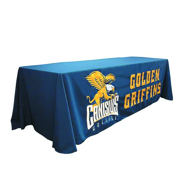 Digital printing sublimation/UV/LATEX printing 100 PCT display fabric table cloth