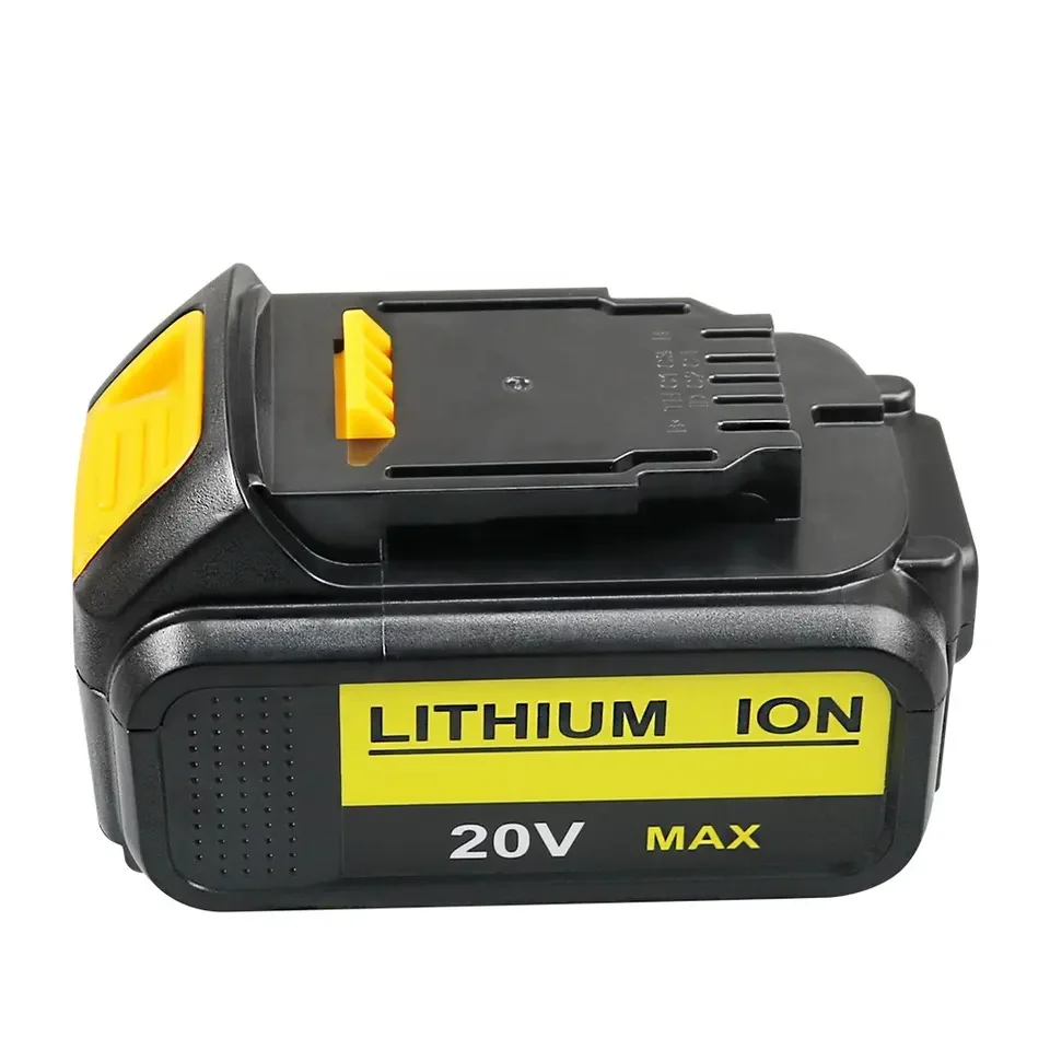 20V 5.0Ah 6.0Ah li-ion rechargeable power tool battery packs compatible for Dewalt DCB201 DCB204  DCB200  Dewalt Battery Case