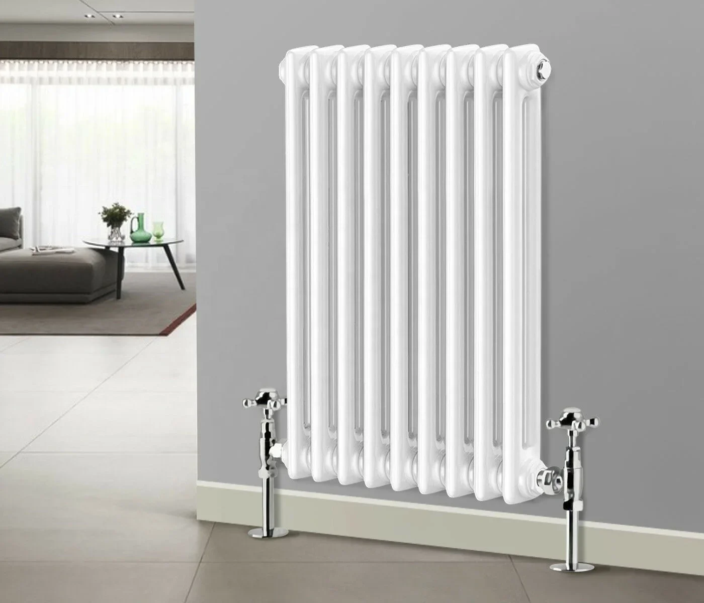 YESNCER Vertical Oval Column Radiator Single Panel Double Panel Designer Steel Radiators for heating