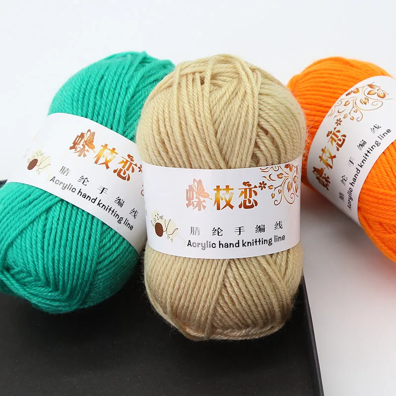 Assorted Colors Wool Yarn Acrylic 100% 4 Ply Acrylic Yarn 100 Acrylic Yarn/Soft Acrylic Yarn/Acrylic Knitting Yarn