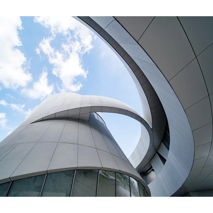 Hot Fashion Exterior Luxury Metal Curtain Wall Cladding For Commercial Building Decorative