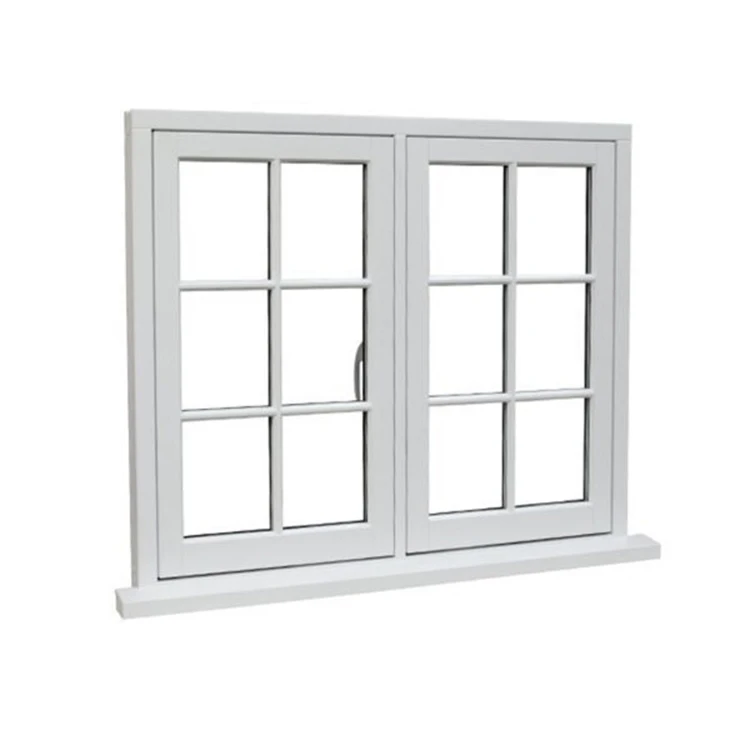 Алюминиевые Лоу окна с двойным стеклом во французском стиле для продажи