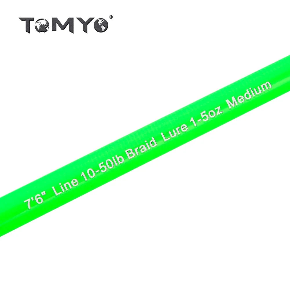 ToMyo 7'6 Medium Heavy 10-50lb Line Casting Catfish Rod Fishing Rod OEM, With Sensitive Tip for Detecting Bites