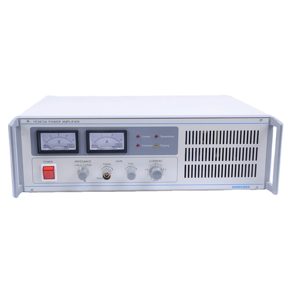 YE5872A power amplifier 200W 16V12A Indicator for voltage and current output for vibration test to drive JZK-10 modal shaker
