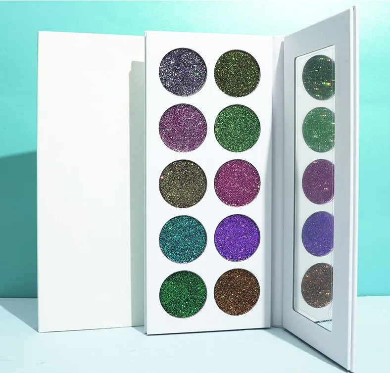 10 Colors Makeup Eyeshadow Palette Easy to Color Long Lasting Vegan High Pigment Color Shift Eyeshadow