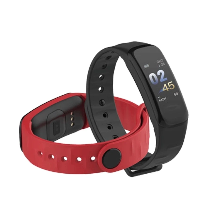 C1 Plus Smart Bracelet, Fitness Tracker Waterproof Heart Rate Monitor Blood Pressure Smart Wristband with Wearfit APP