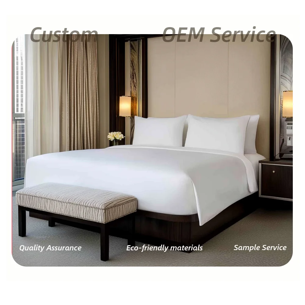 Waldorf Astoria Hotels & Resorts Luxury Suites Modern 5-Star Hotel Room Furniture Wood Bedroom Sets for Hotel Use