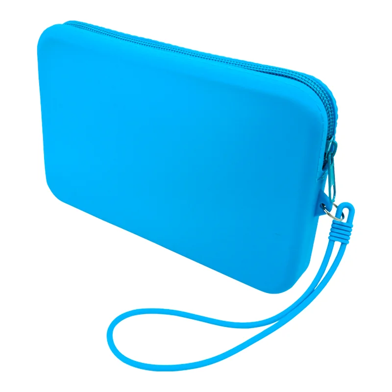 Custom Logo Silicone cosmetic toiletry bags With Waterproof Zipper And Durable Coin Purse Bag Pouch For Makeup