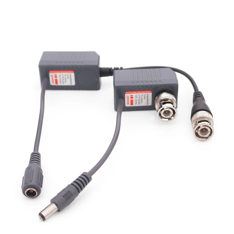 1080P 5MP video /Audio balun hd/cvi/tvi/ahd/cvbs twisted pair transmitter BNC RJ45 connector video balun for cctv accessories