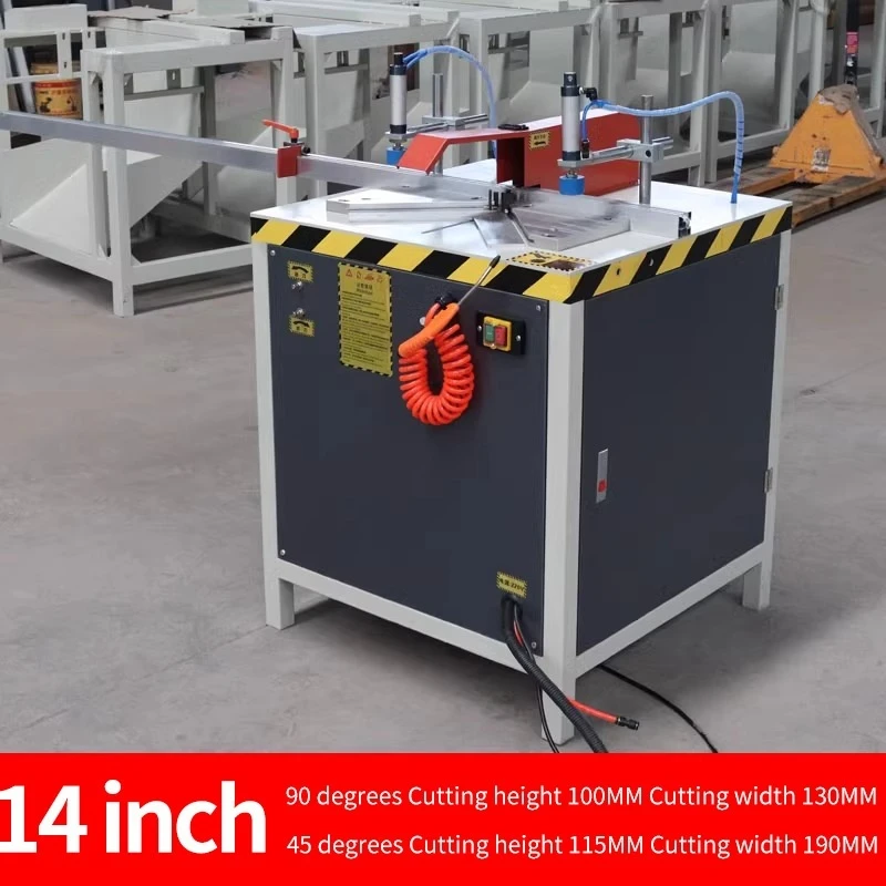 12 14 inch 45/90 Angle Adjustable aluminum cutting miter  saw cutting machine for aluminum alloy windows and doors cutting