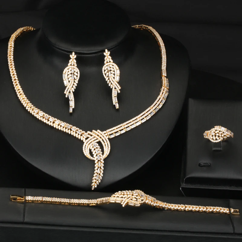 Модные австралийские драгоценный камень 18K позолоченный 925 Серебряное кольцо ожерелье серьги в африканском стиле на высоком каблуке Золото Ювелирные наборы