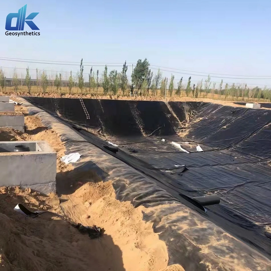Raw Material 0.75mm Hdpe Geomembrane sheet Hdpe Fish pond liner 0.5mm  0.3mm hdpe liner