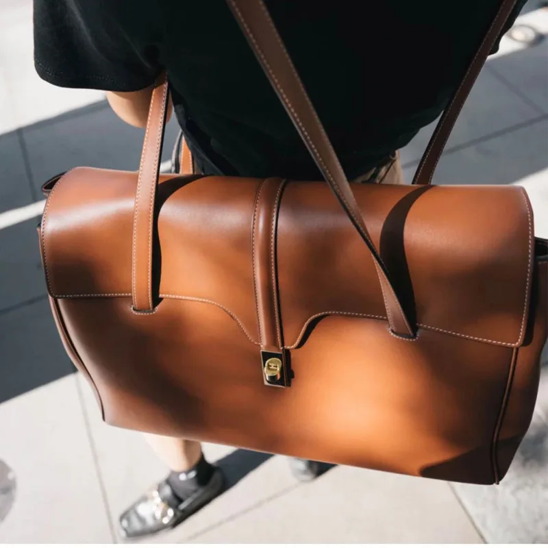 Wholesale Fashion Genuine Leather Key Case Cartera Handbag With Custom Logo Tote Bag Hand Bags