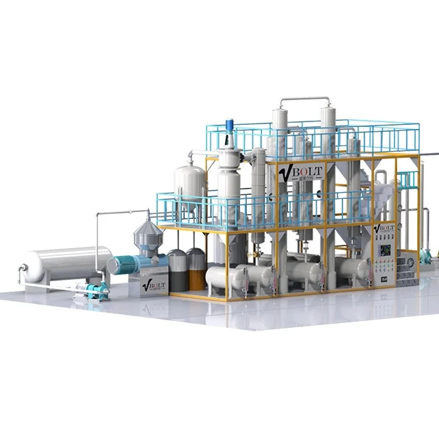 Convert Used Engine Oil Car Oil To API APII Base Oil Refinery Machinery