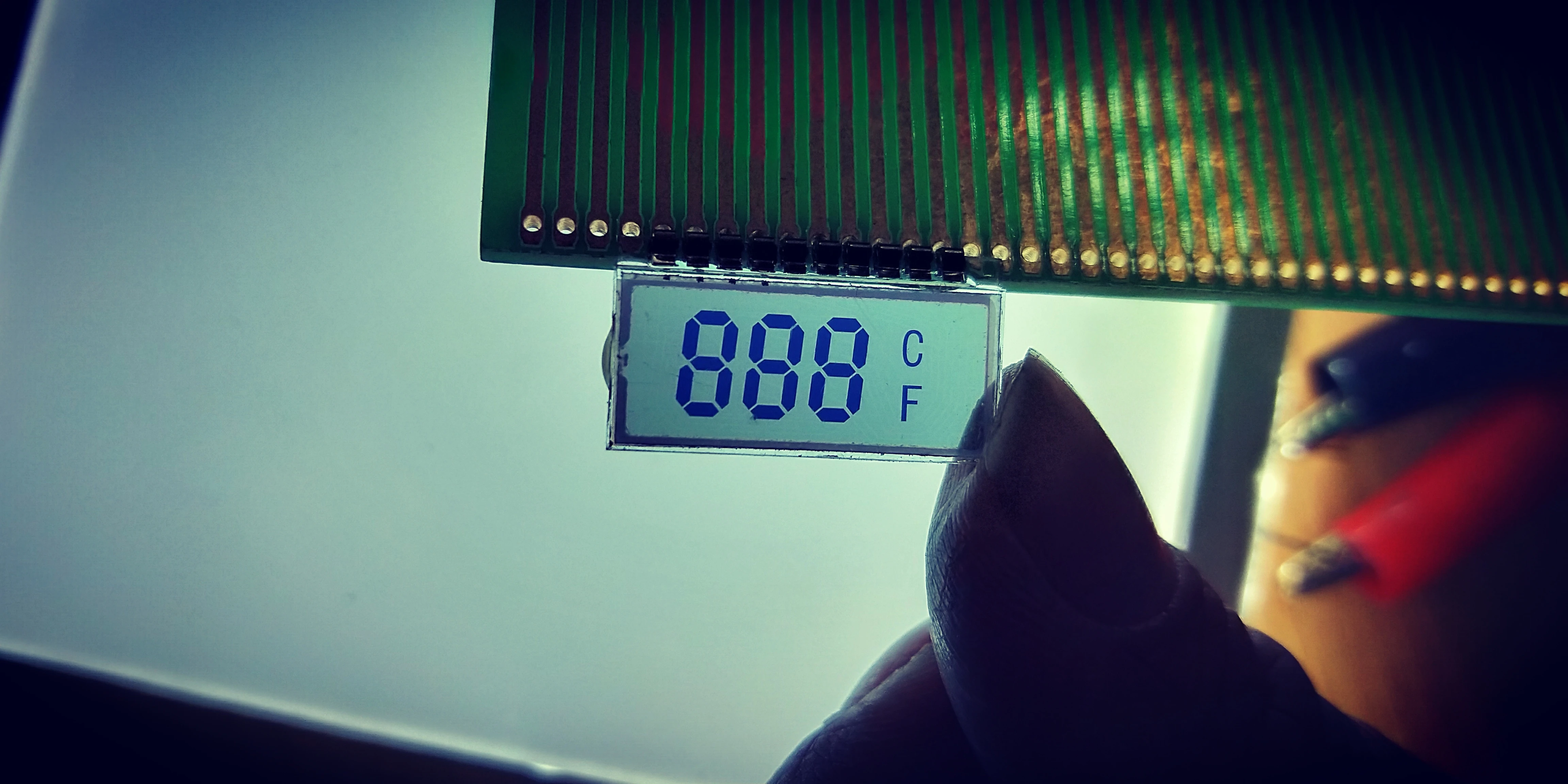 Lcd Manufacturers Custom 7 Segment STN Negative 3-digit Led backlight Lcd Display