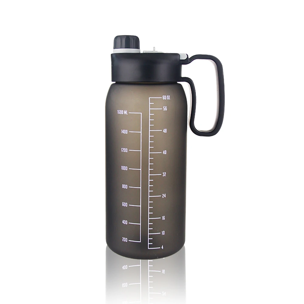 customizable 1890Ml Gym Jug Big Capacity Handled Plastic Water Bottle With Foldable Straw And Spout