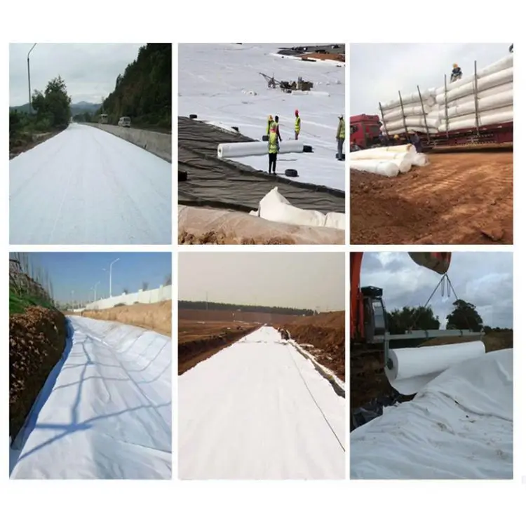 Drainage Non Woven Fabric Price 200g Geotextile Soil Filtration and Reinforcement Geofabrics Cloth