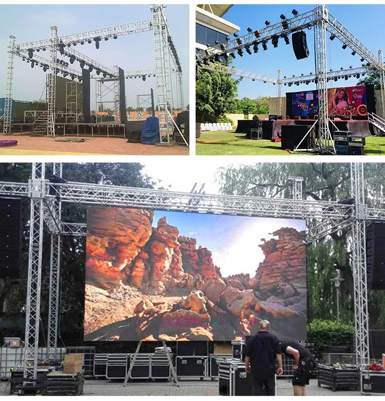 Наружный дизайн решение алюминиевая Болтовая ферма сценическая Свадебная концертная крыша ферма система плоская Ферма для мероприятия