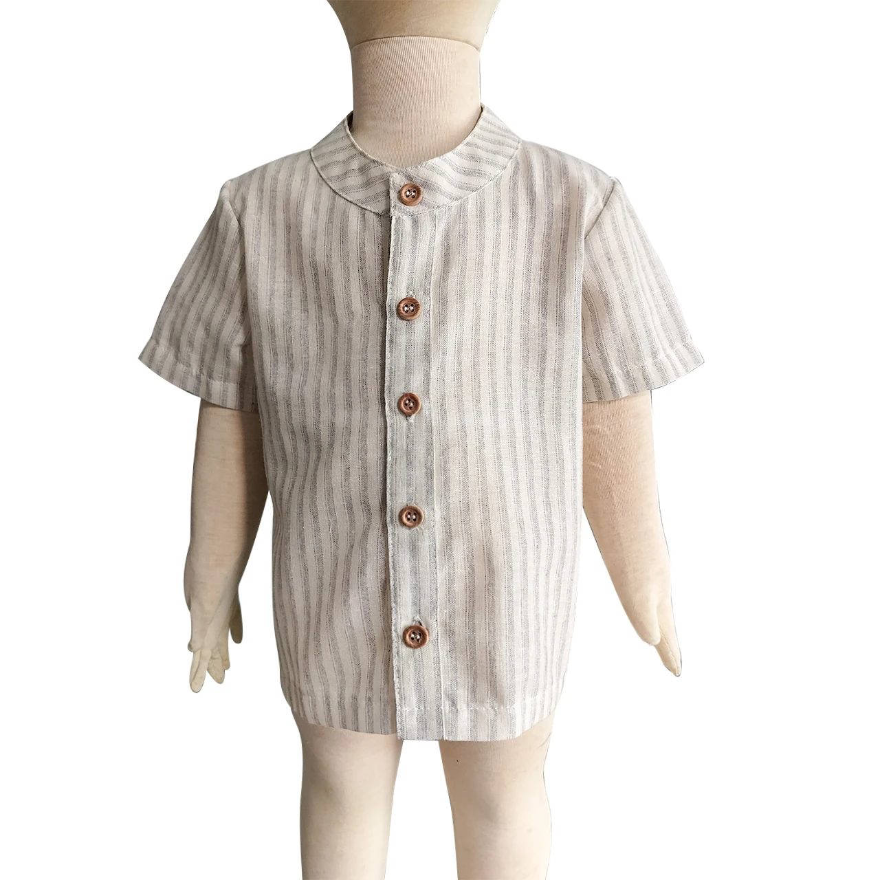 Cheaper baby striped cotton shirts short Sleeve Casual kids t-shirt baby boy clothing children blouse tops