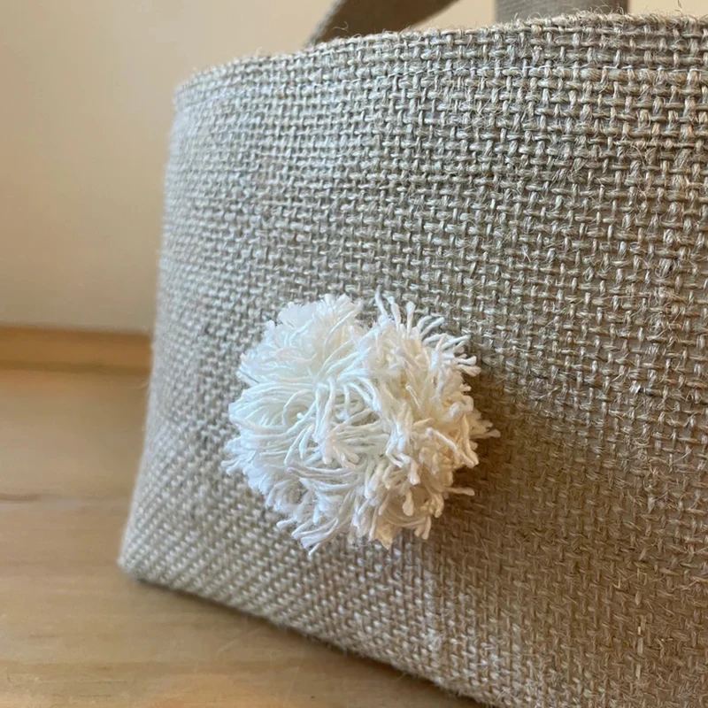 Personalized Easter Basket Easter Decorations 2023 Bunny Ears Burlap Bunny Easter Basket