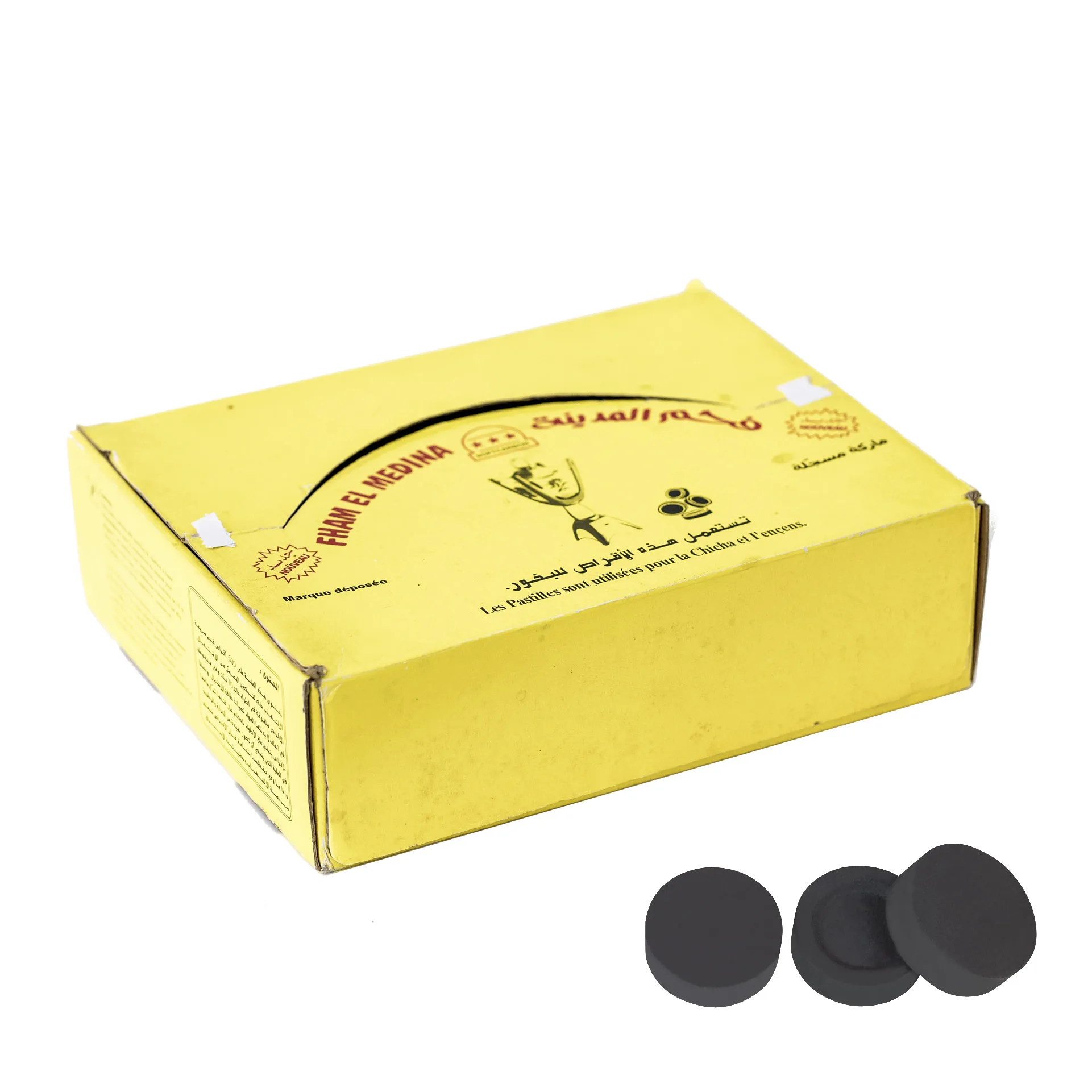 Алжирские таблетки с древесным углем высокой яркости 33 мм