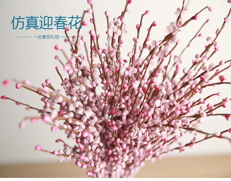 Winter Jasmine Flower  silk cloth flower artificial  winter jasmine for wedding