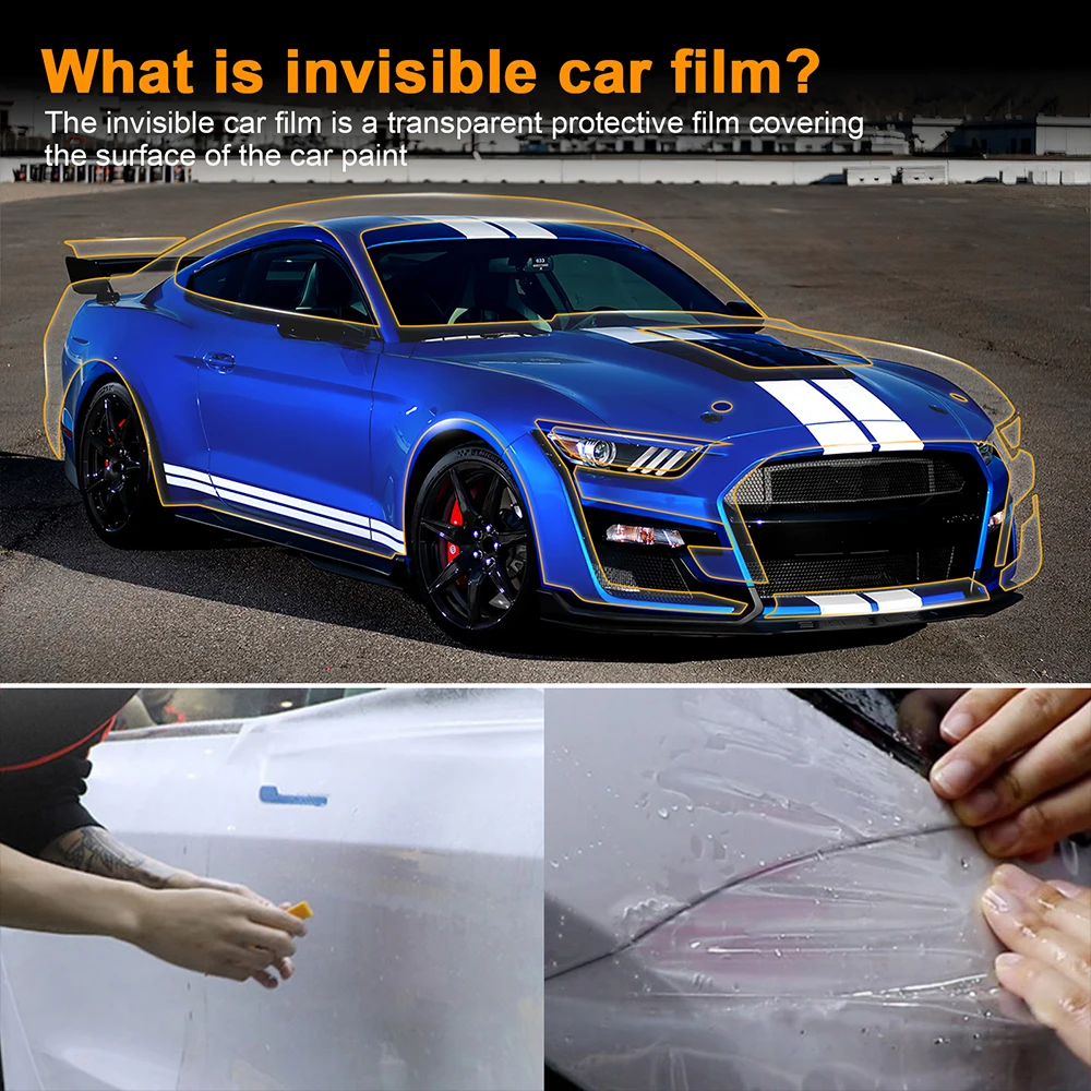 Предварительно вырезанный PPF для Ford SHELBY GT500 2021-2022 автомобиля оригинальная защитная пленка краски тпу прозрачный набор стикеров против царапин