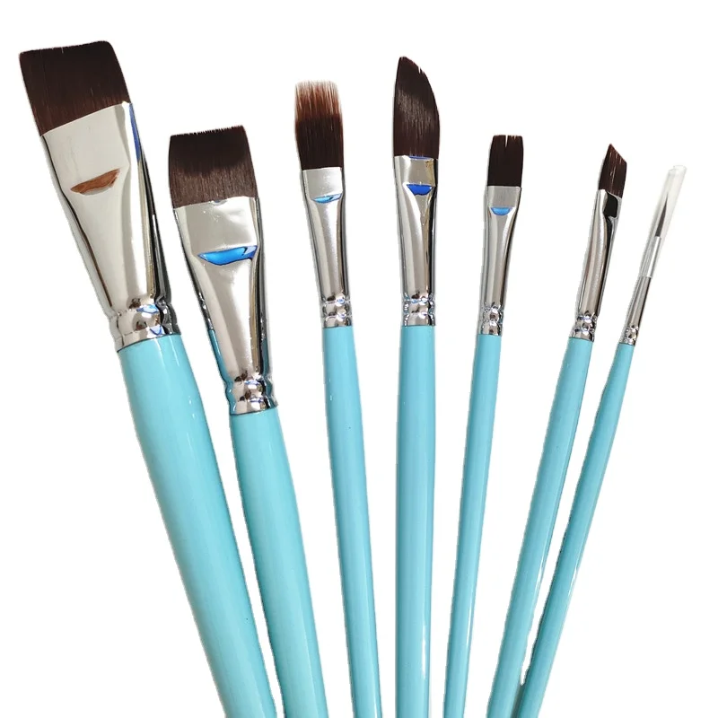 17 Color Painting Brushes face  Body Paint Brushes High Quality Green Eye  Hair Wooden Style With Cosmetics Bag