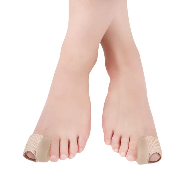 Hot Selling Nylon Silicone Gel Heloma Pain Relief Toe Separator for Hallux Valgus Correction Tube