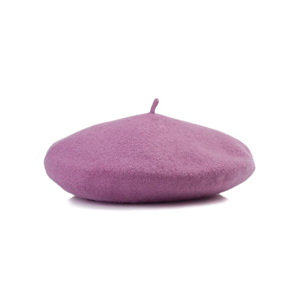 Wholesale new men women fashion casual Beret hat soft woolen hat custom logo embroidery beret hat