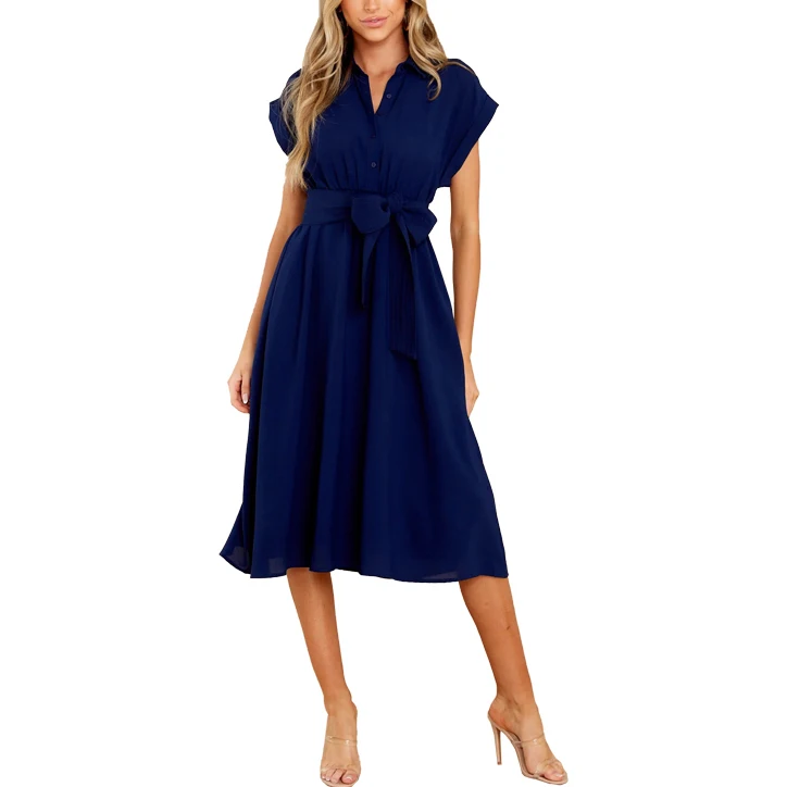 Custom Women Summer Dresses Office Clothing Robe Vintage 50s 60s Pin Up Big Swing Party Work Wear Rockabilly Midi Dress Vestidos