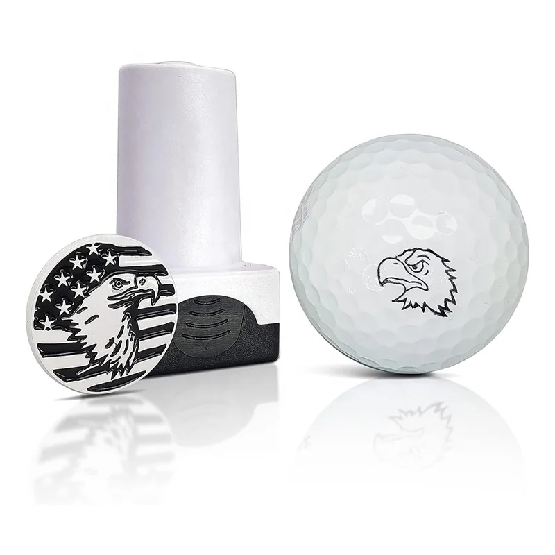 High quality Custom logo golf ball stamper creating large personalized mark on golf balls