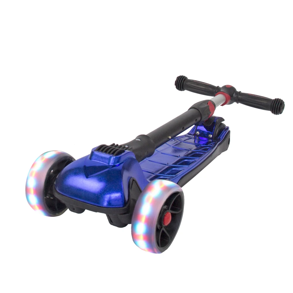 
Kids Sport 4 PU Wheels Baby Scooters with LED Light Flashing Wheel Children Kids Scooter 