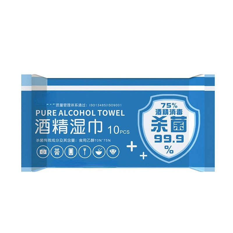 Wholesale Alcohol Antibacterial Wet Wipes Effective Sterilization 99.9% Disinfect Wet Wipes Antiseptic Wipes