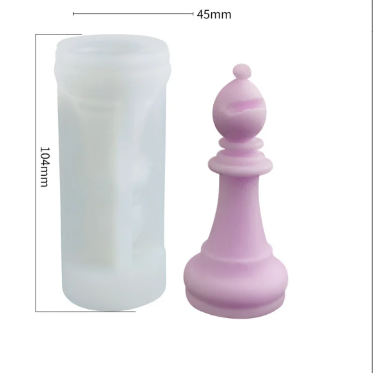 ODM/OEM Creative Chess Shape Candle Mould DIY Silicone Candle Mold Candle Making Soap Chocolate Cake Decorating Silicone Mould