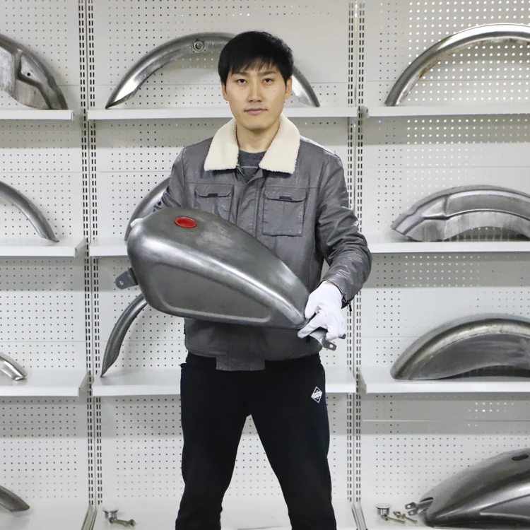 Borske Motorcycle Fuel Oil Gas Tank Box for Harley Sportster 883 Motorcycle Gas Gasoline Fuel Tank