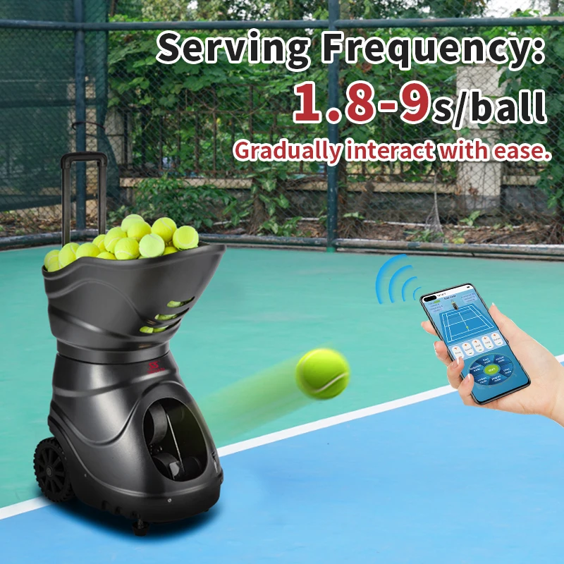 SIBOAIS Practice Tennis Padel Ball Machine For Playing And Training With APP And Remote Control