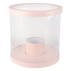 Большая коробка для цветов, круглая прозрачная коробка из ПВХ для цветов на День святого Валентина, свадьбу, Рождество, день рождения