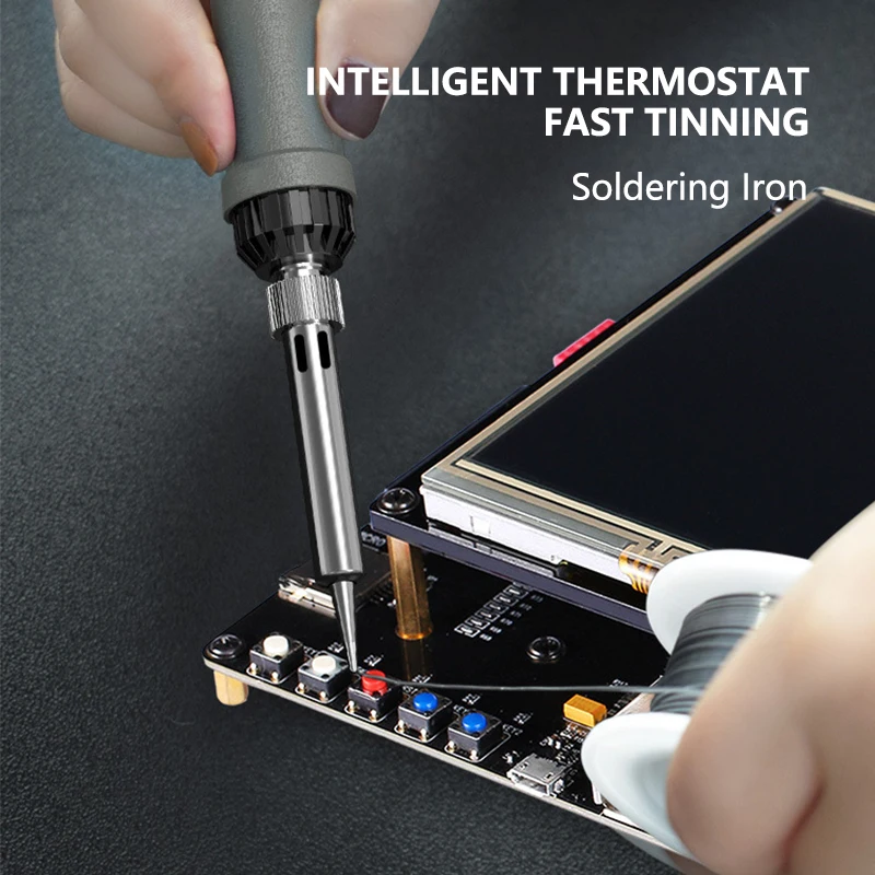 Medium gauge LCD electric soldering iron welding tool Power supply 220V 60W rework station welding torch tool