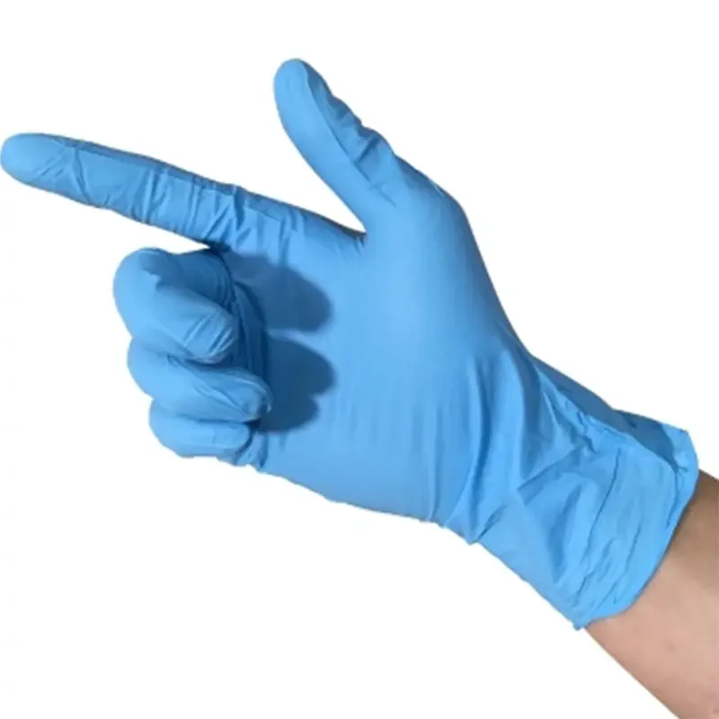 examination nitrile gloves nitrile lab 9 inches blue disposable nitrile glove with logo
