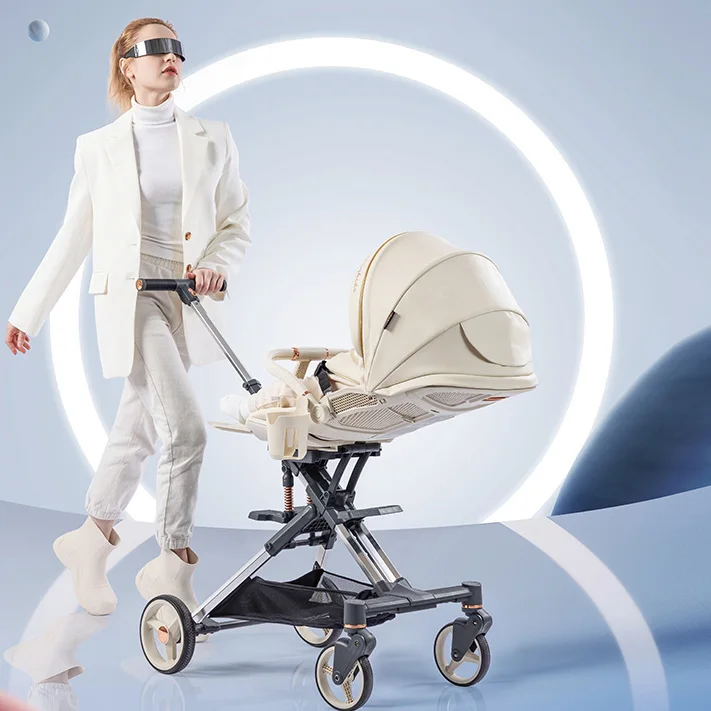 Luxury Germany Baby Stroller Hot Mom High View Prams Fold Doll Baby Stroller For Kids