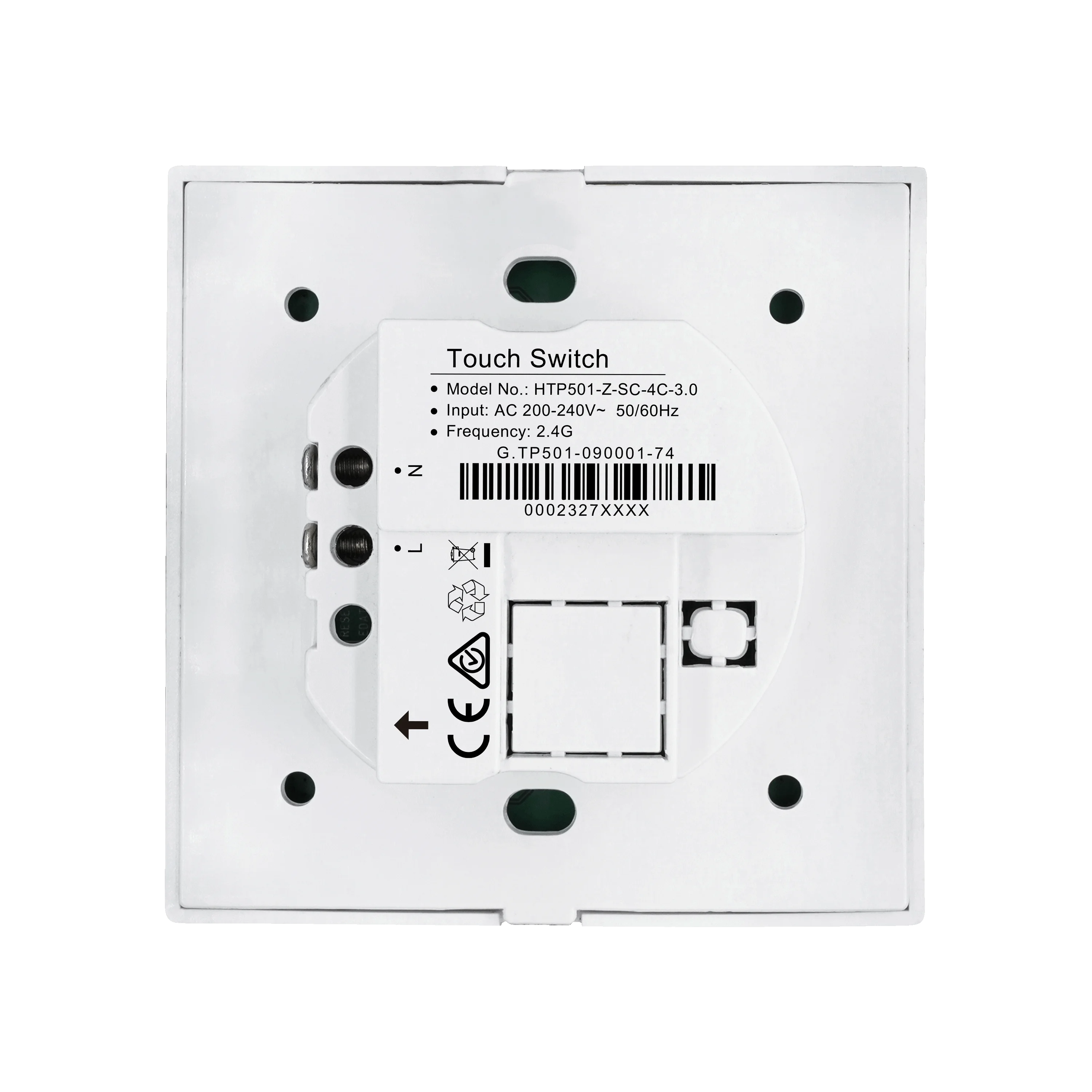 Смарт-сенсорный выключатель HTP-501 Zigbee3.0 15 м