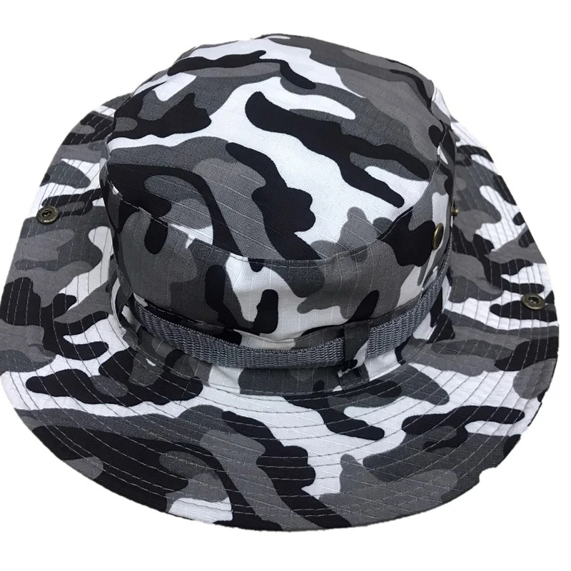 2022 new styleEmbroidery and bucket hat custom hat wash cotton sun hats plain outdoor fishing hunting safari boonie cap